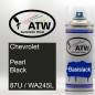 Preview: Chevrolet, Pearl Black, 87U / WA245L: 400ml Sprühdose, von ATW Autoteile West.